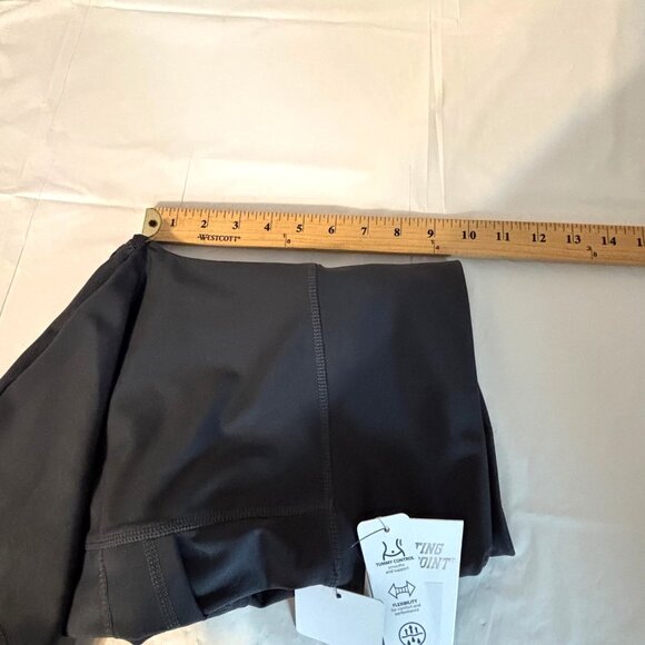 Starting Point Womens Tummy Control Performance Shorts XL Gray With Pockets - Picture 10 of 13